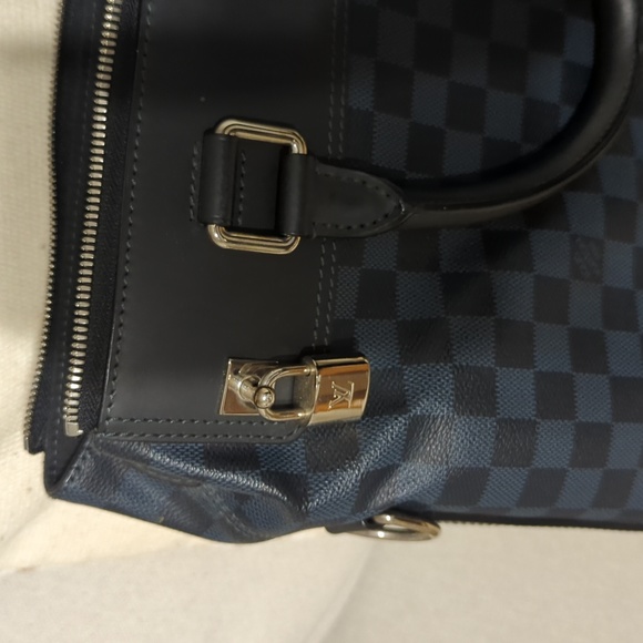 Cobalt Damier Tote Shoulder Bag. LOUIS VUITTON - Picture 3 of 14
